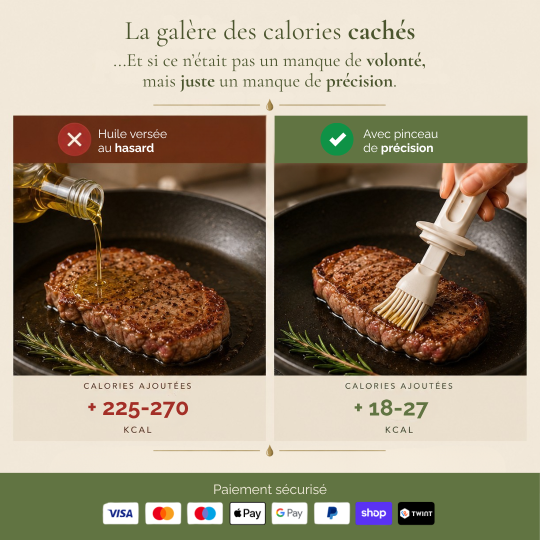 Distributeur d'huile avec pinceau de précision