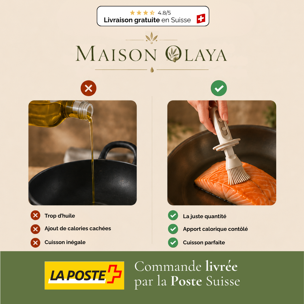 Distributeur d'huile avec pinceau de précision