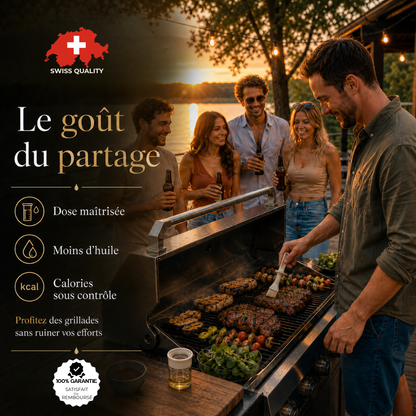 Distributeur d'huile avec pinceau